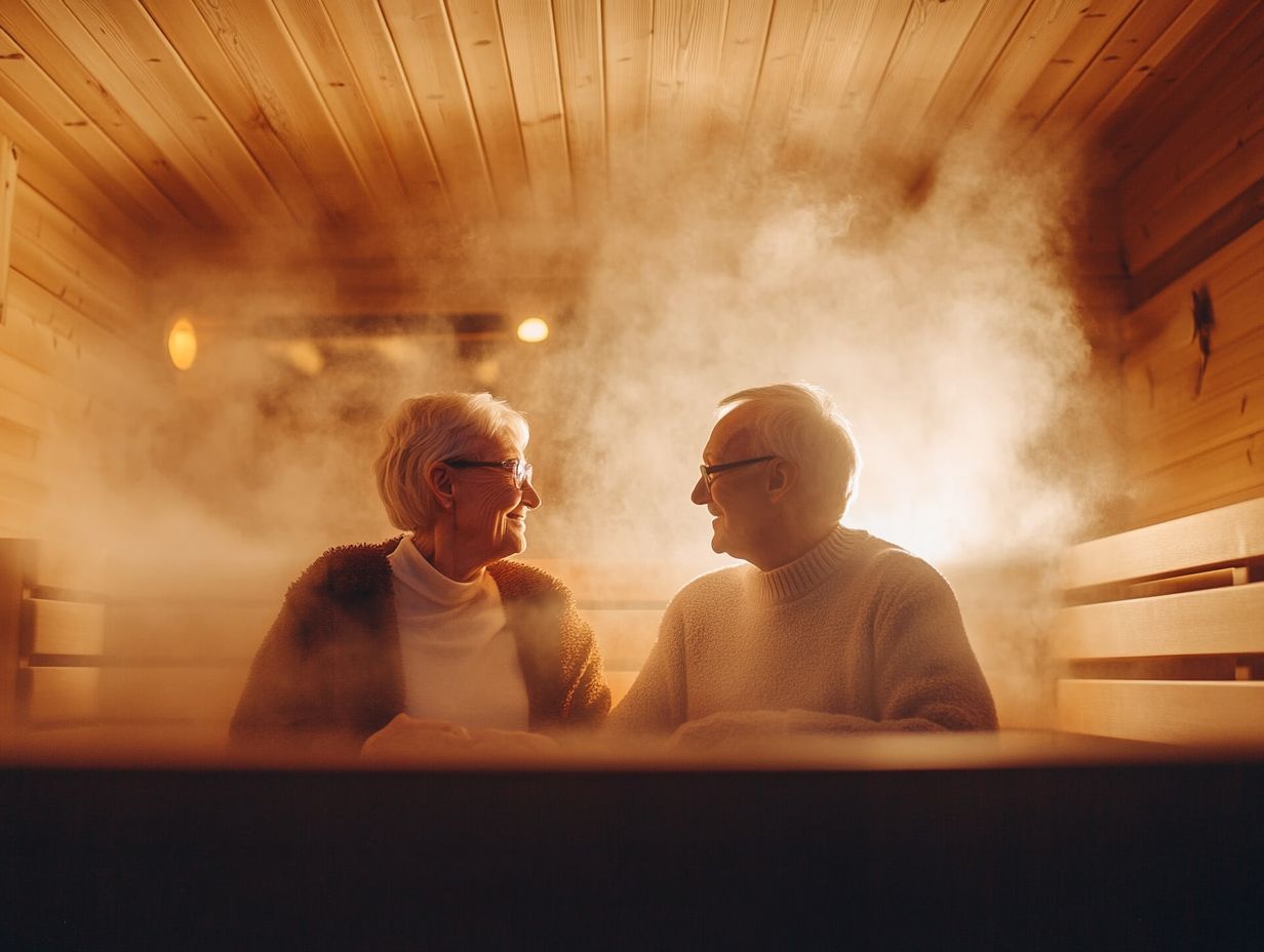 Image illustrating relaxation benefits of sauna therapy