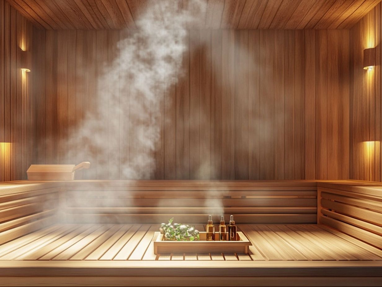 An infographic depicting the benefits of saunas