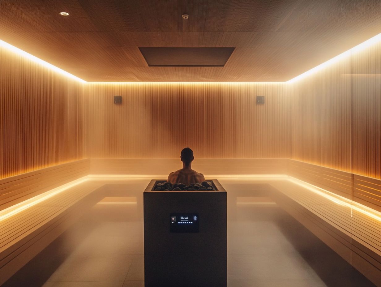 Image showcasing modern sauna technology