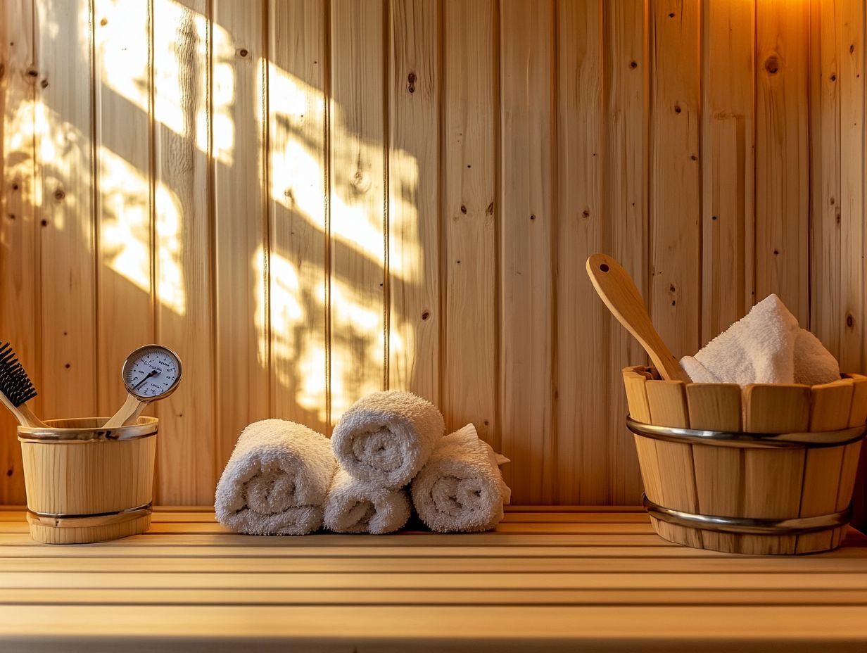 Image of essential sauna maintenance tools