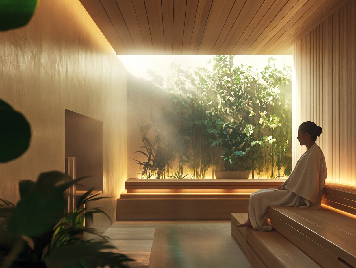 An illustration of how saunas benefit the immune system