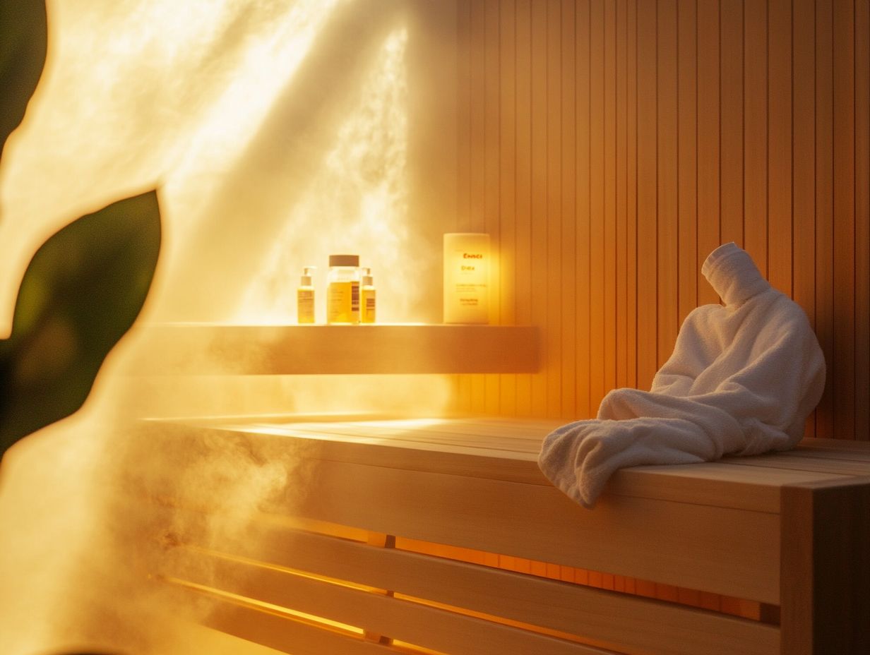 A doctor advising on sauna safety