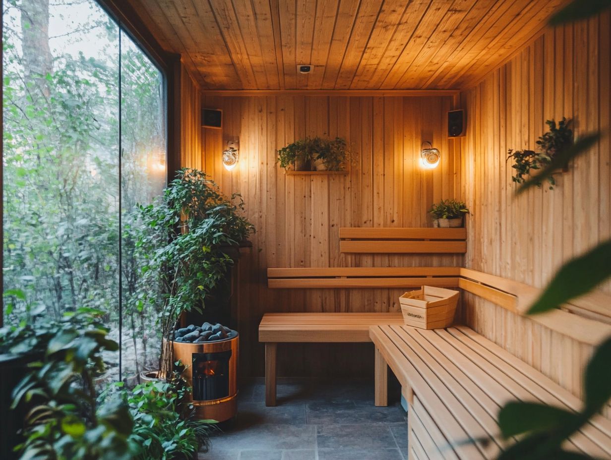 Soft, warm lighting options for your sauna.