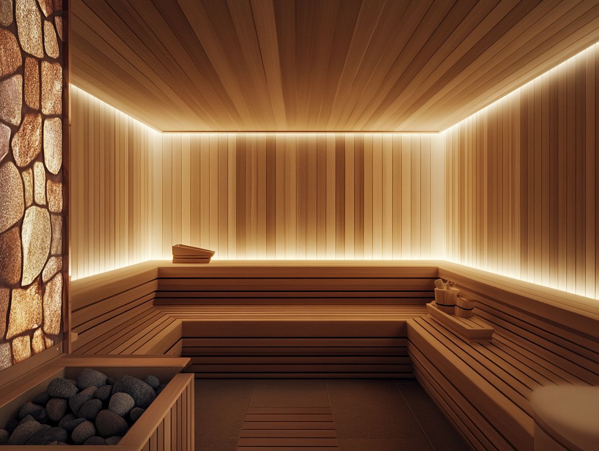 How can I adjust the lighting in my sauna to create a more relaxing environment?