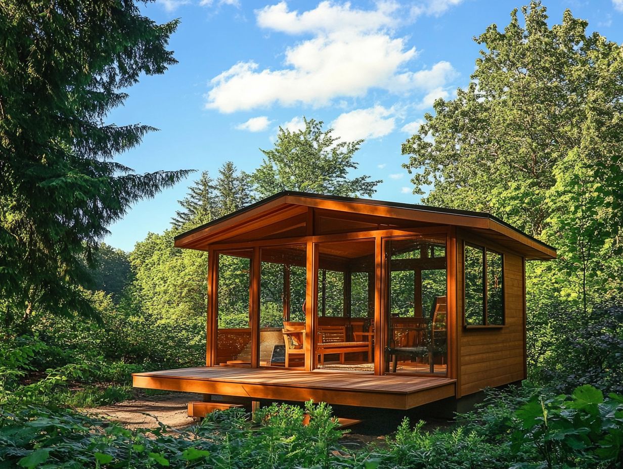 Infographic summarizing the key takeaways for creating an outdoor sauna.