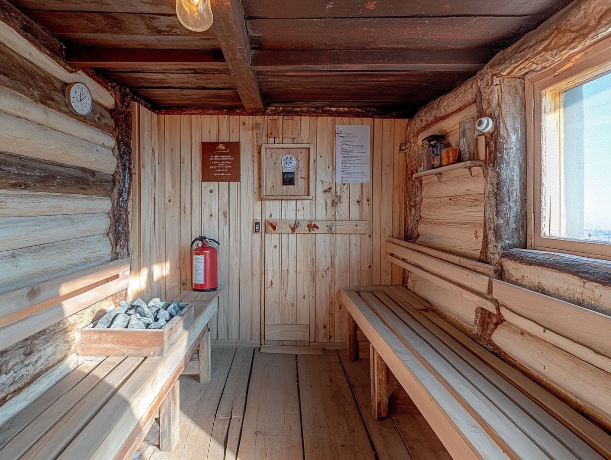 A well-designed DIY sauna highlighting safety best practices