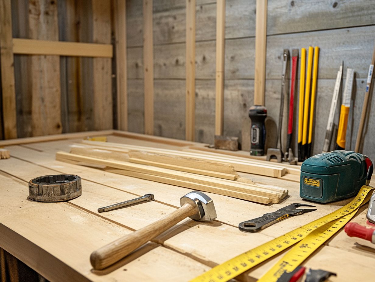 Safety tools for sauna installation