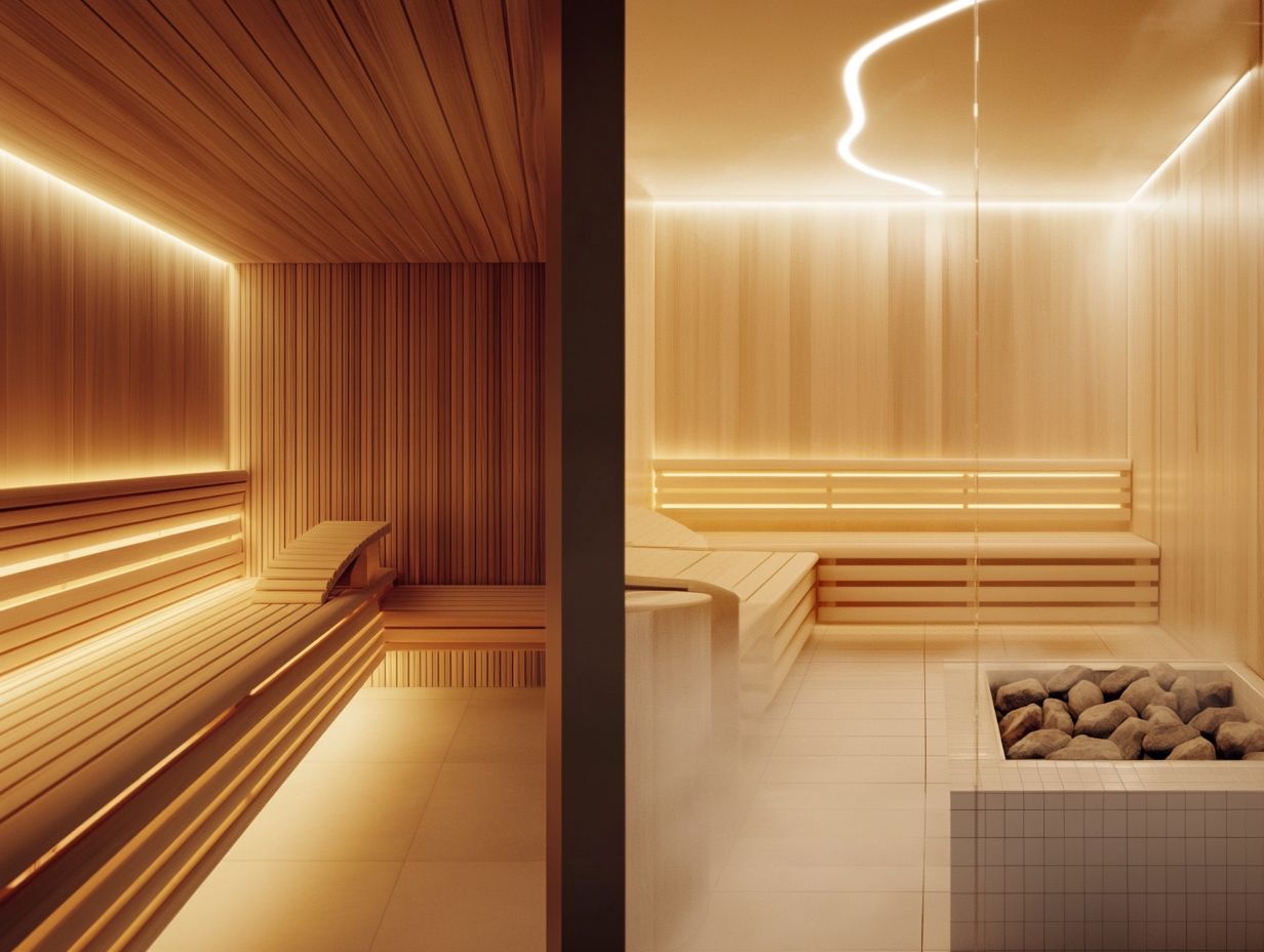 What is the difference between dry and wet saunas, such as Turkish baths and Finnish sauna?