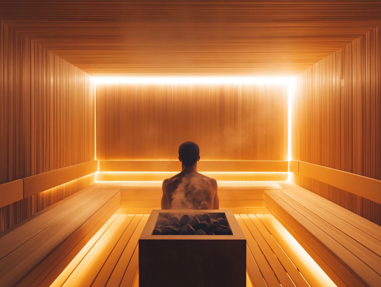 Infographic on the benefits of saunas in sports recovery.