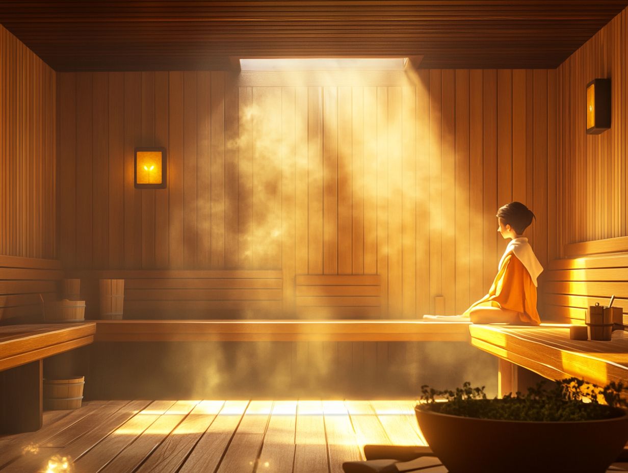 An image depicting the effects of sauna use on metabolic rate.