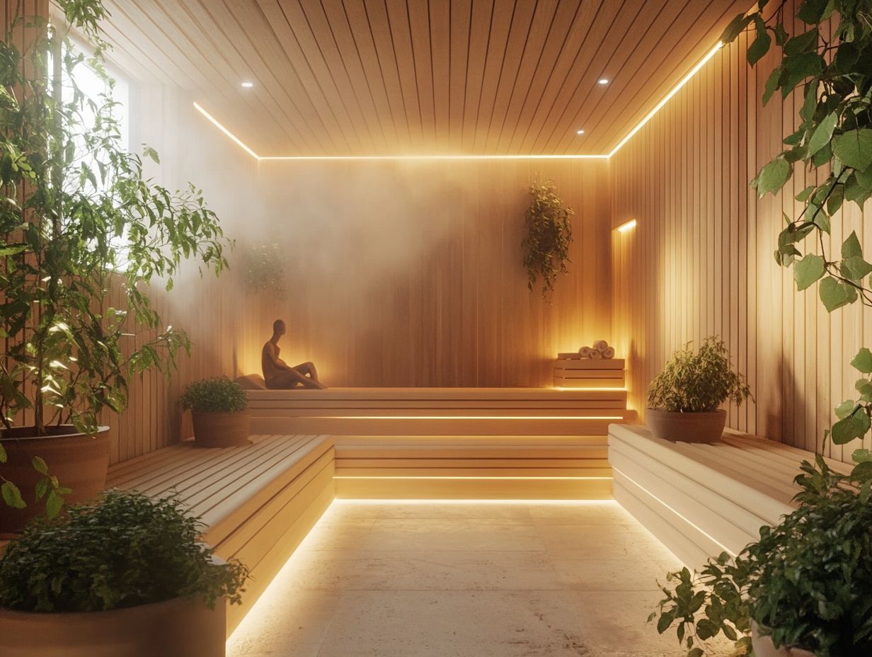 Image illustrating how saunas can help with mental health disorders