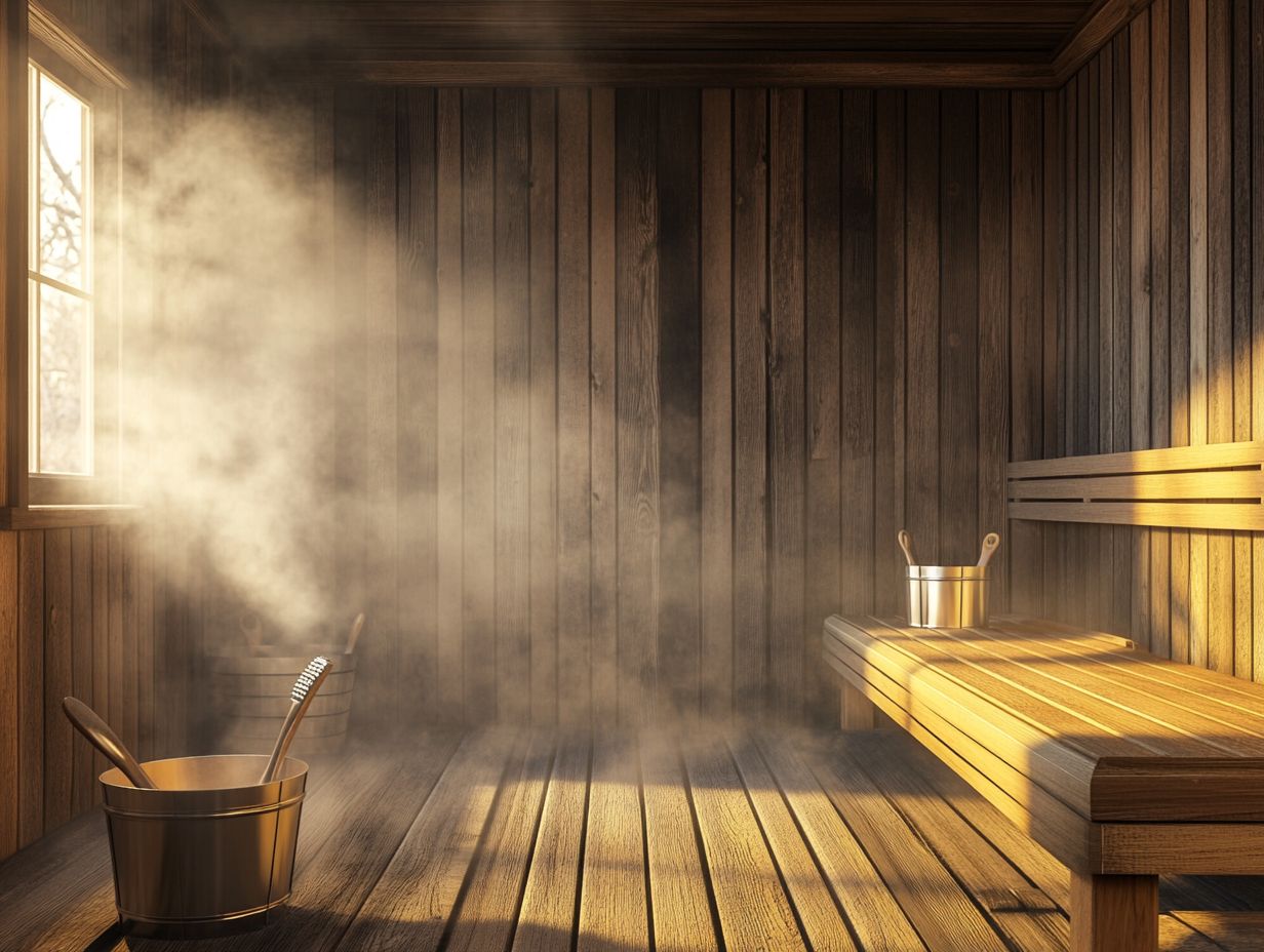 A person enjoying cooling down after a sauna session