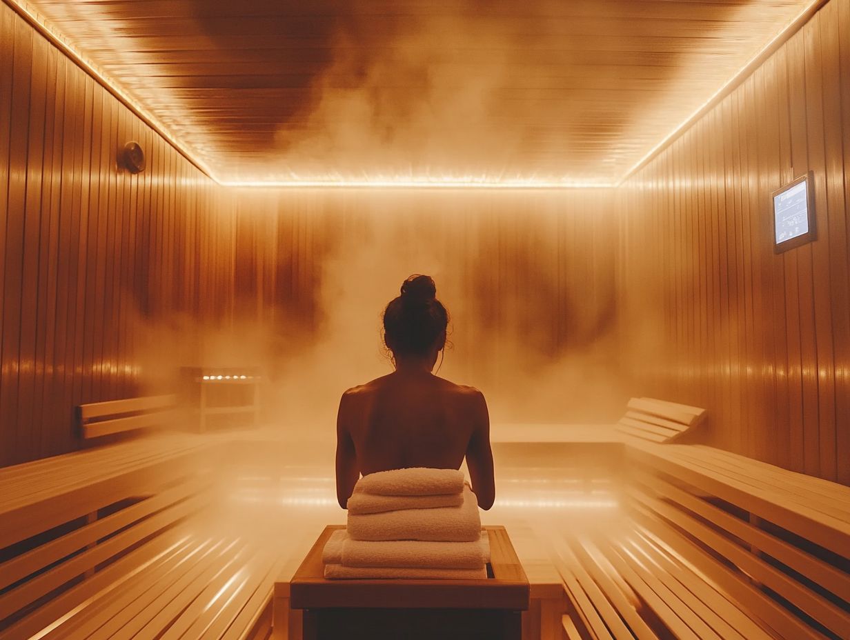 Person enjoying sauna techniques for detoxification