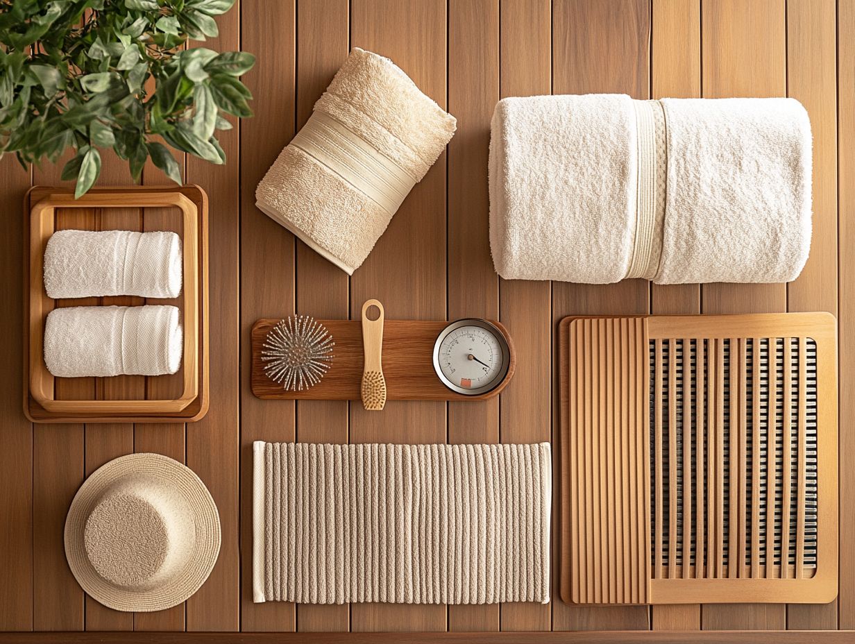 Luxurious sauna accessories for a perfect relaxation experience