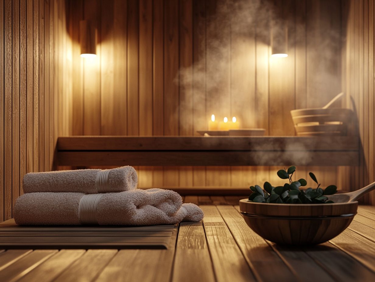 A sauna showcasing optimal temperature and humidity settings