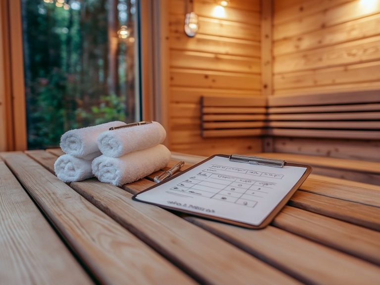 How to Create a Sauna Maintenance Log