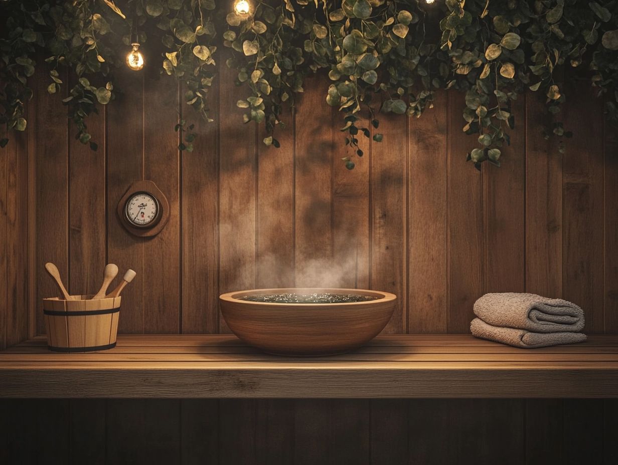 A beautifully designed DIY sauna for personal relaxation.