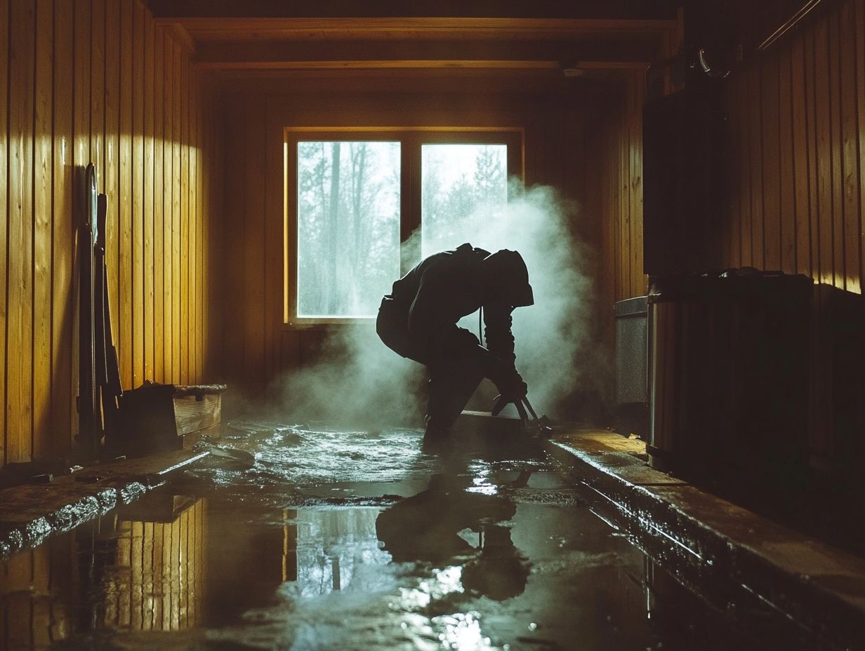 Can I fix a leaky sauna on my own?