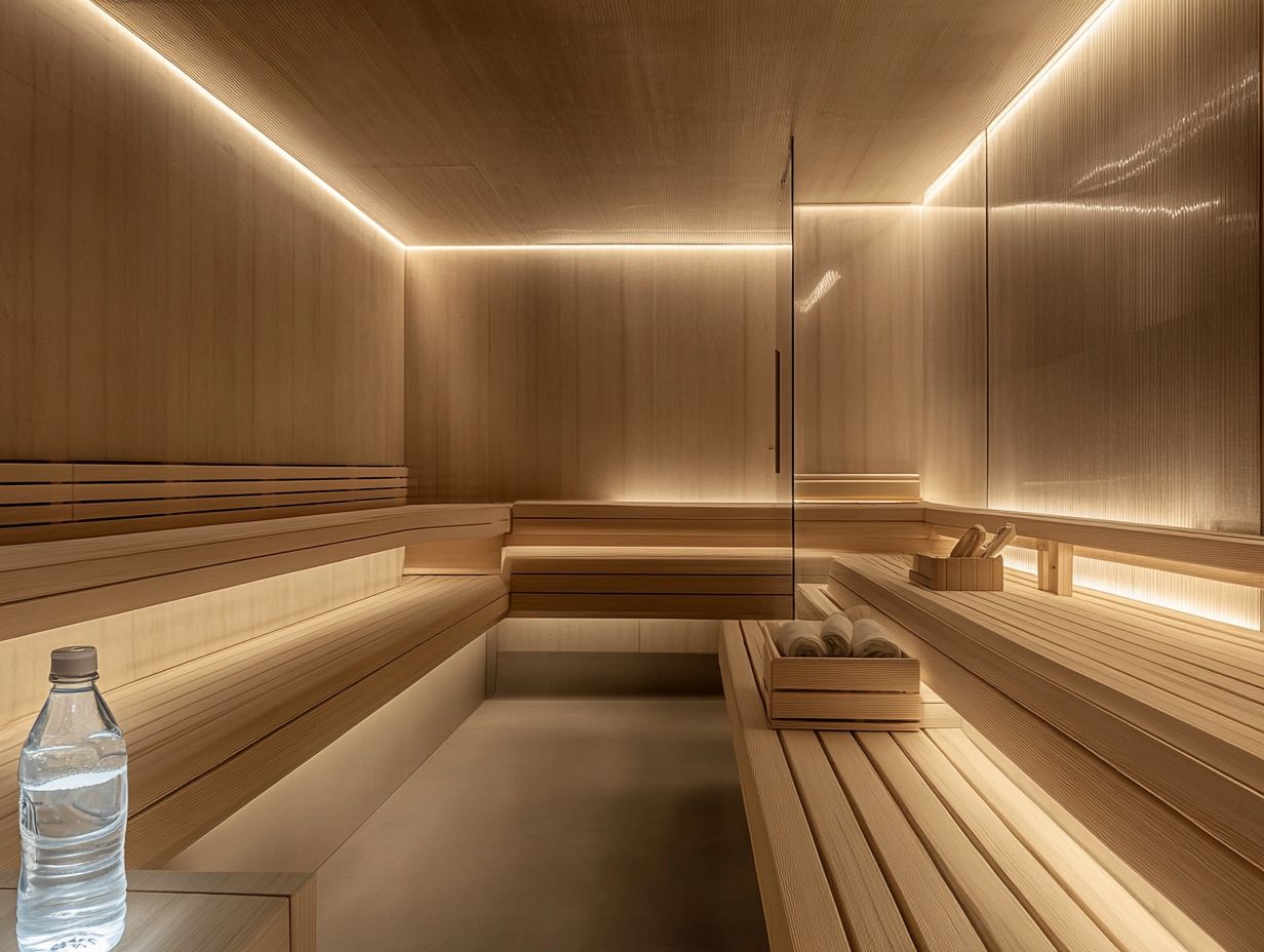 A person enjoying a sauna for relaxation and wellness