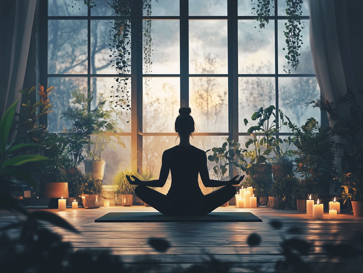 Creating a peaceful space for meditation