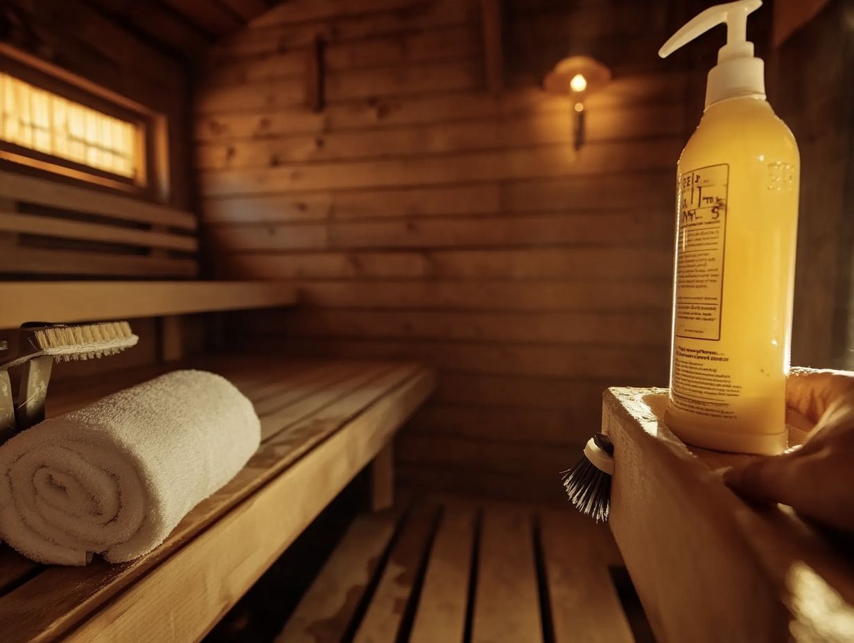 Visual summary of key takeaways for maintaining your DIY sauna.