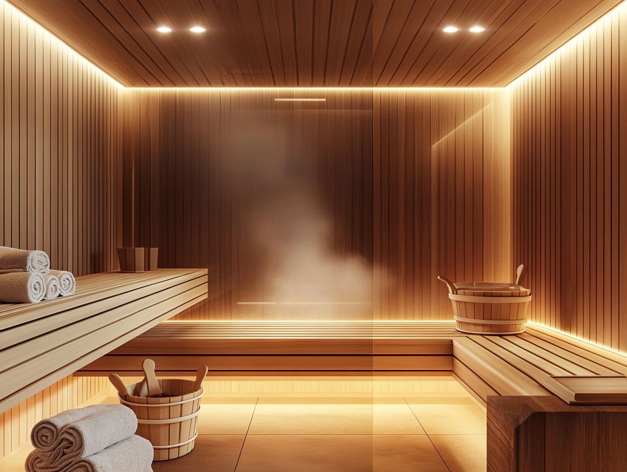 A person preparing the sauna for an enjoyable experience