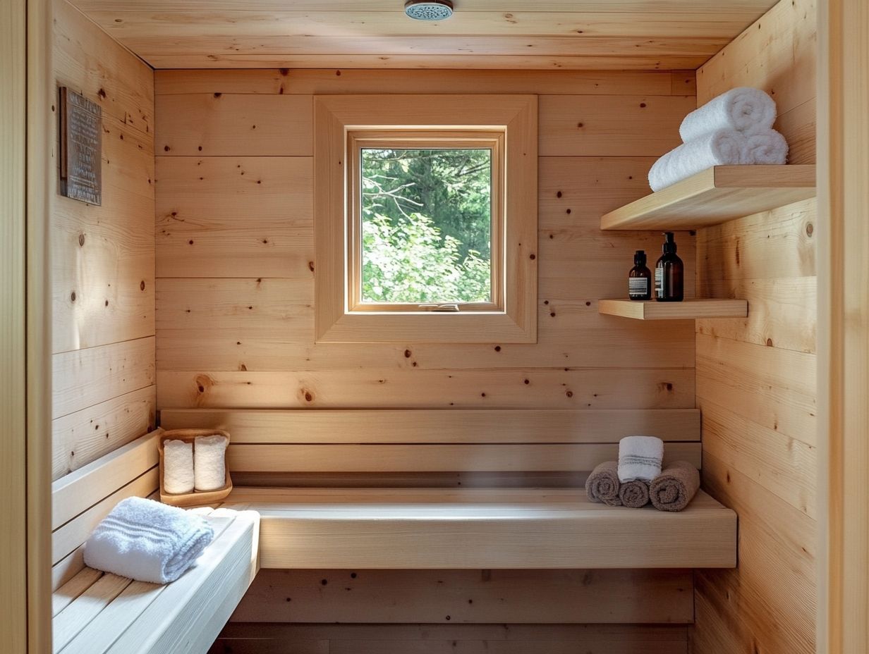 Optimizing space when building a DIY sauna