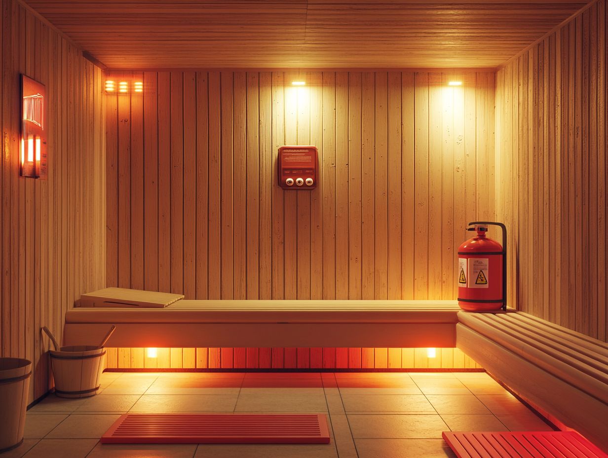 Infographic of Key Takeaways for Sauna Safety