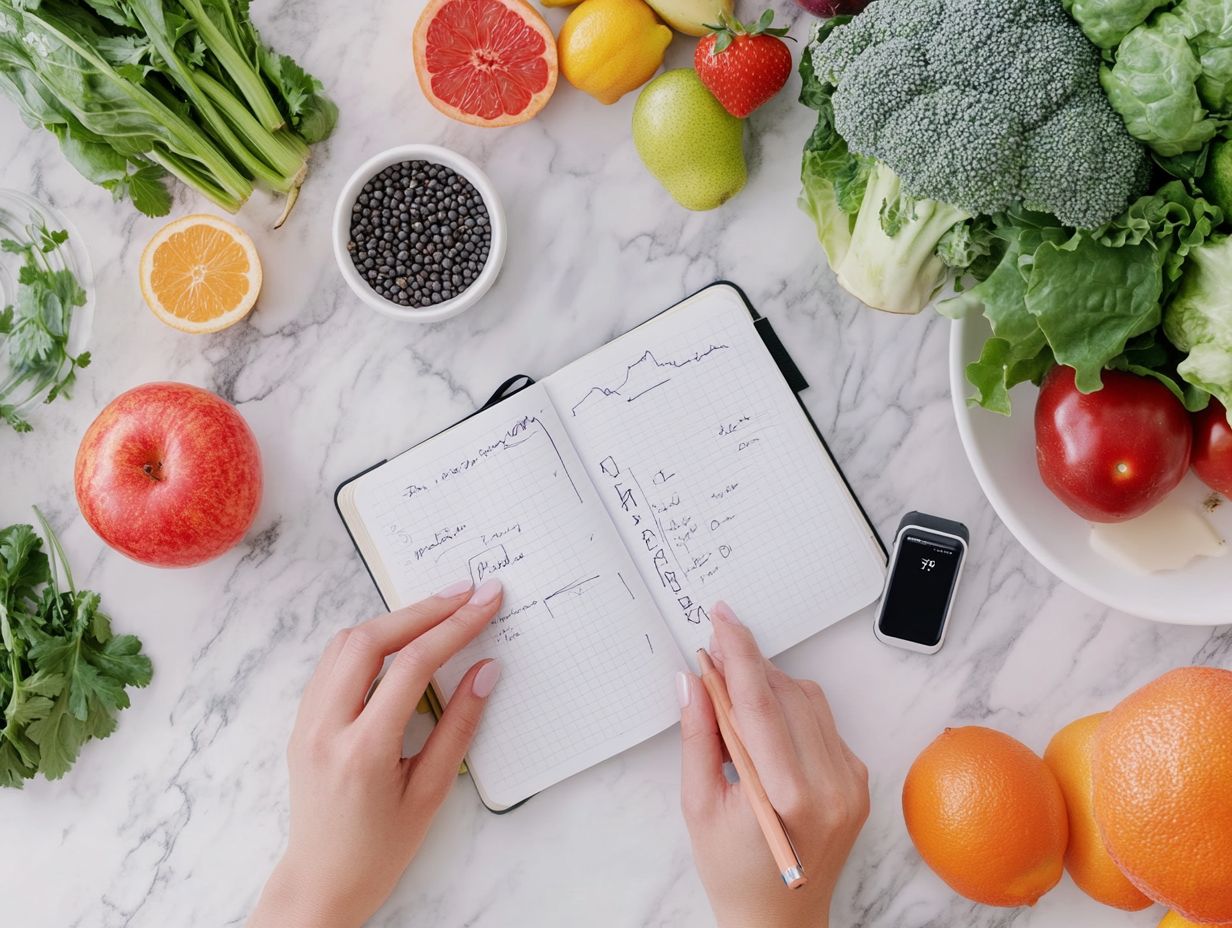 A person tracking their detox progress using an app