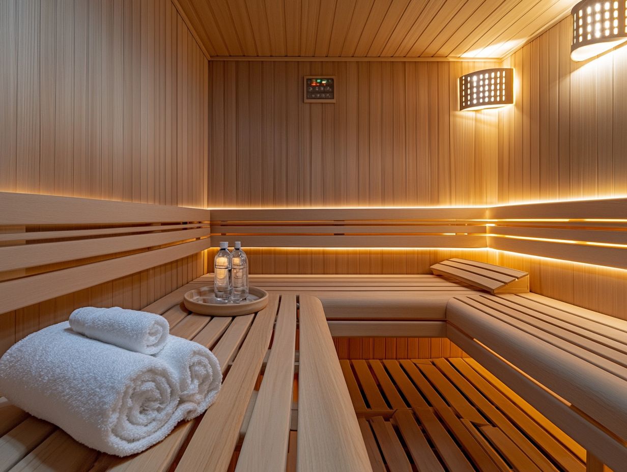 Infographic summarizing key takeaways for infrared sauna maintenance