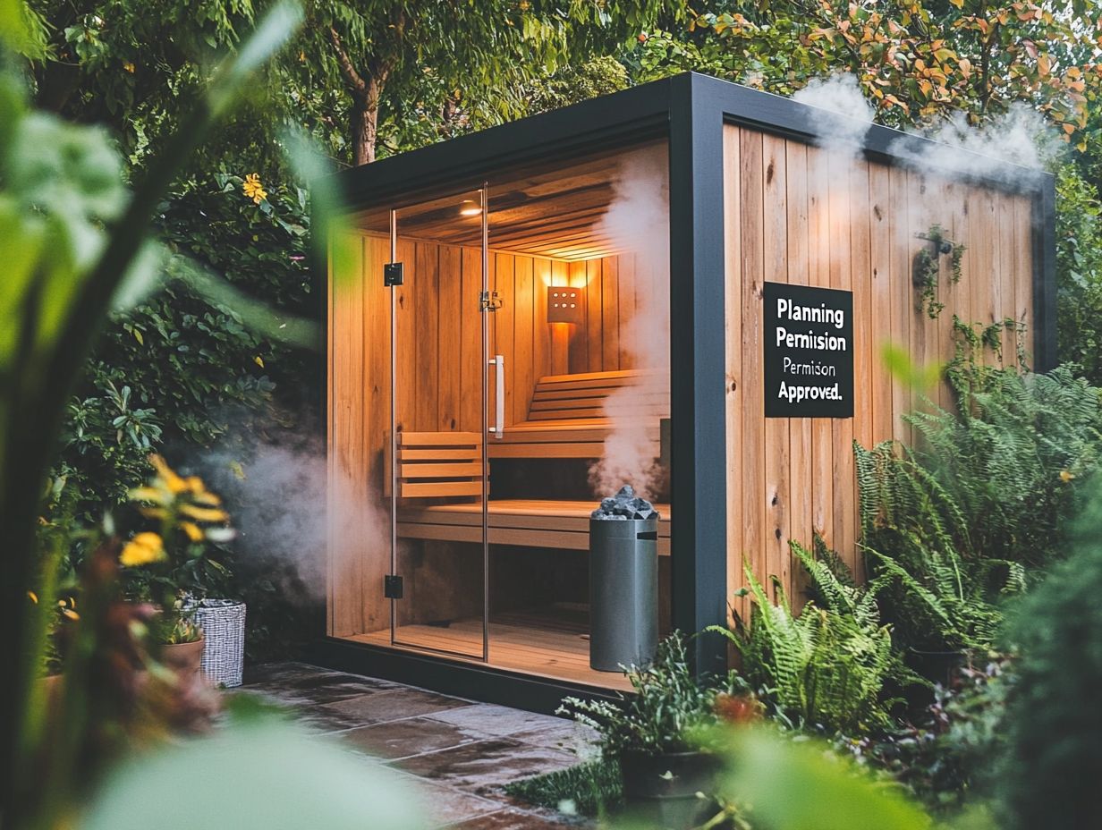 Is planning permission required for installing a home sauna?