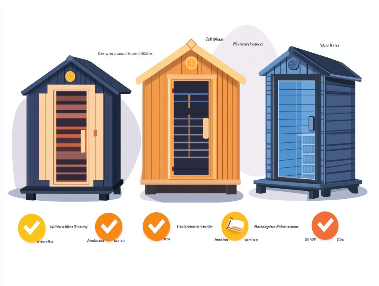 What are safety ratings for different types of saunas?