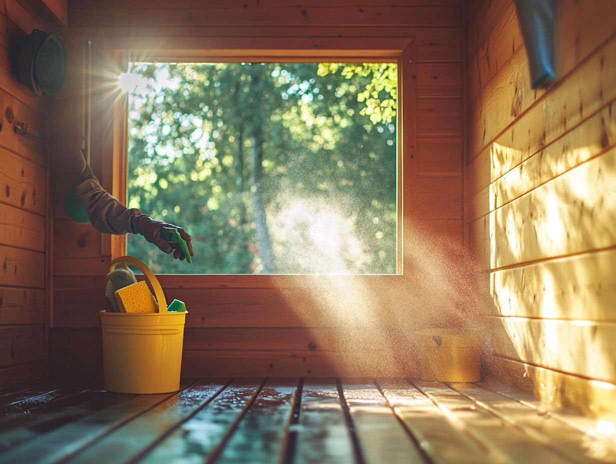 A person enjoying the benefits of owning a sauna.