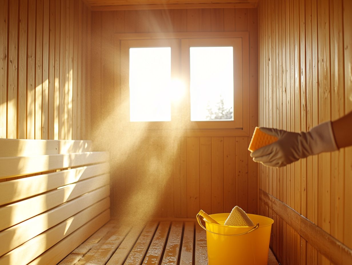 An example of sauna maintenance