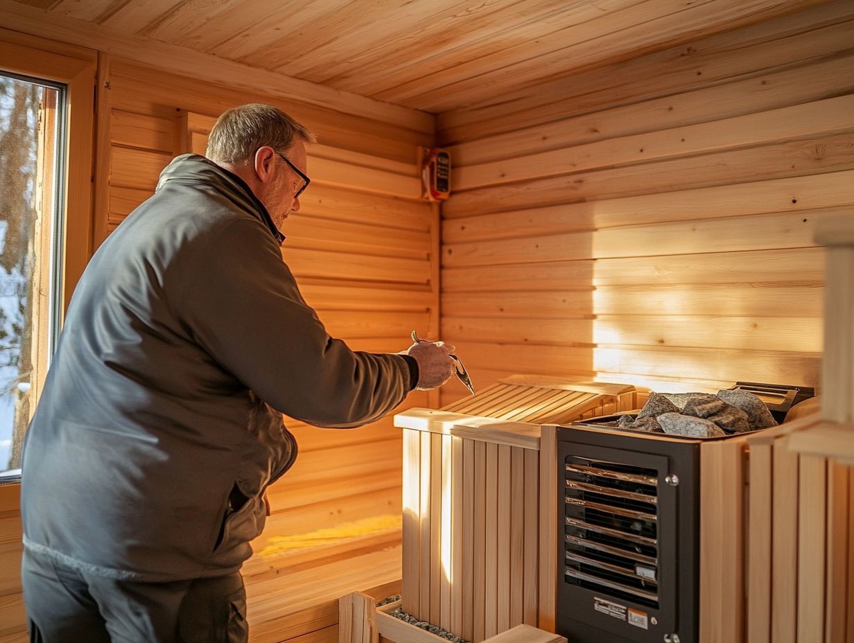 A beautifully maintained sauna showcasing ideal upkeep tips