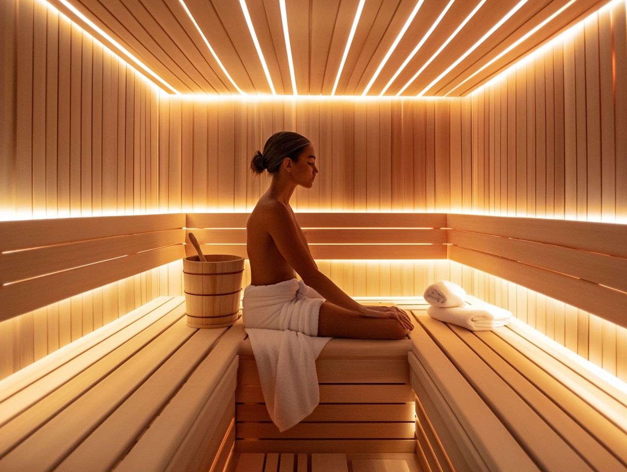 What temperature should a sauna be set at for optimal safety?