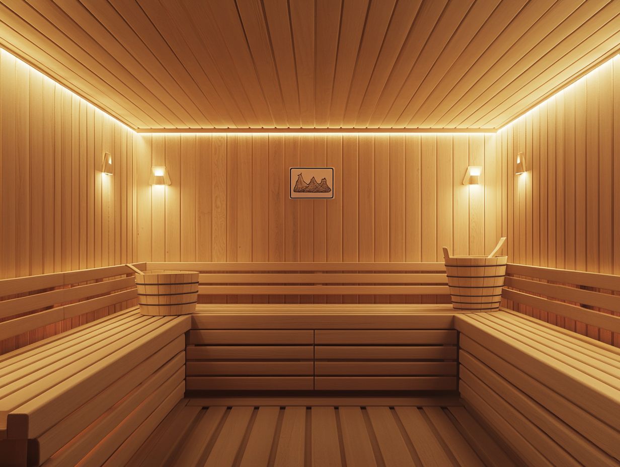 Image illustrating alternatives to sauna use, including steam rooms and exercise.