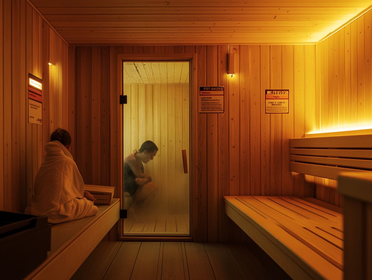 What are the most common injuries that can happen in a sauna?