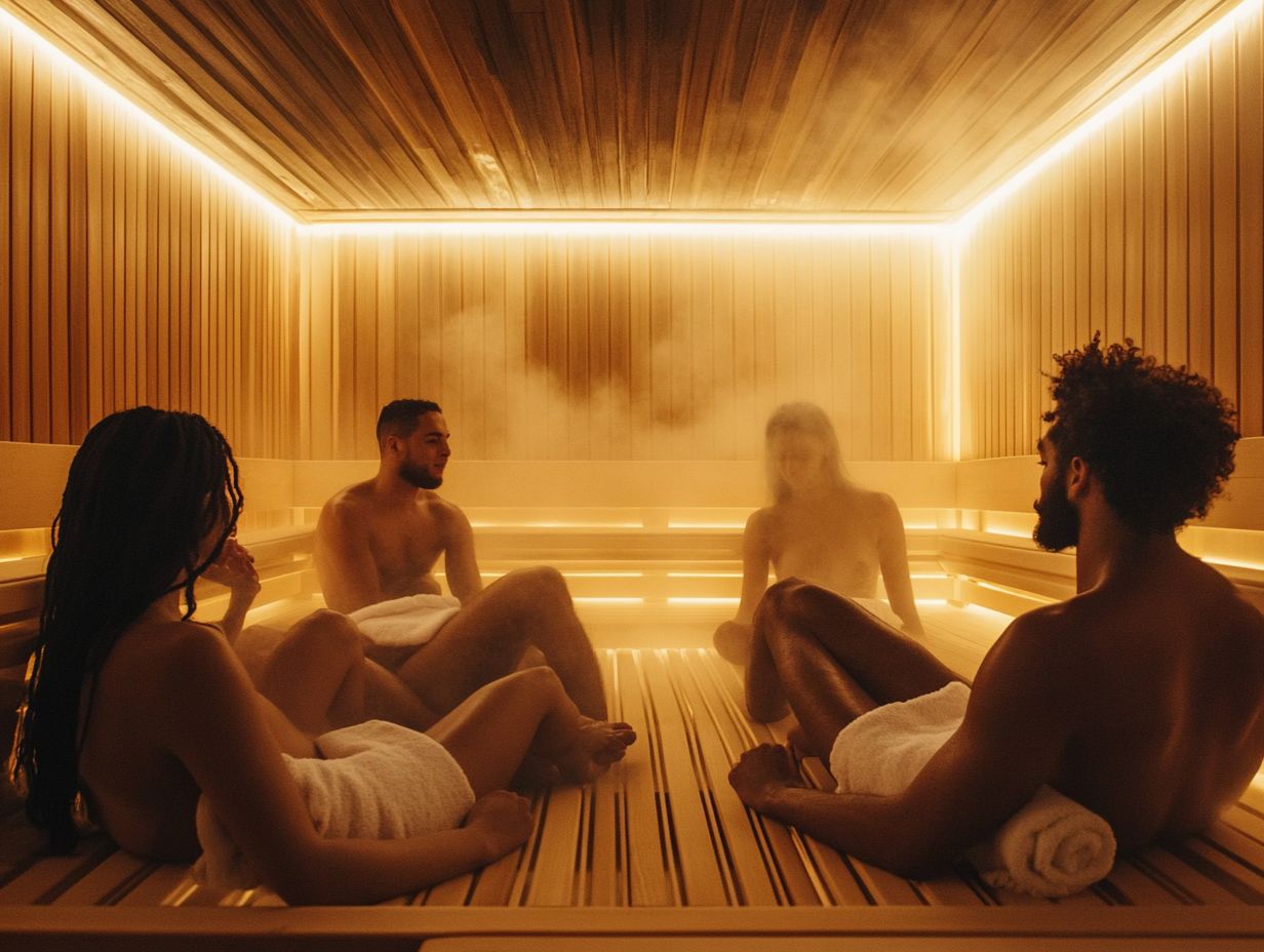 What are some common safety guidelines to follow when using a sauna?