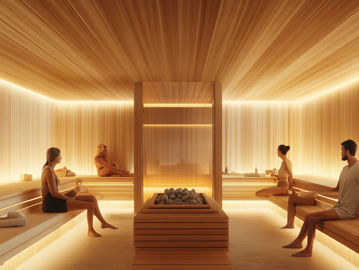 What are the benefits of building a supportive sauna community?