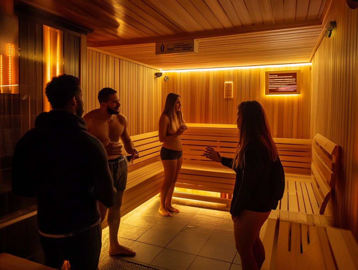 What are some safety responsibilities for communities with a public sauna?