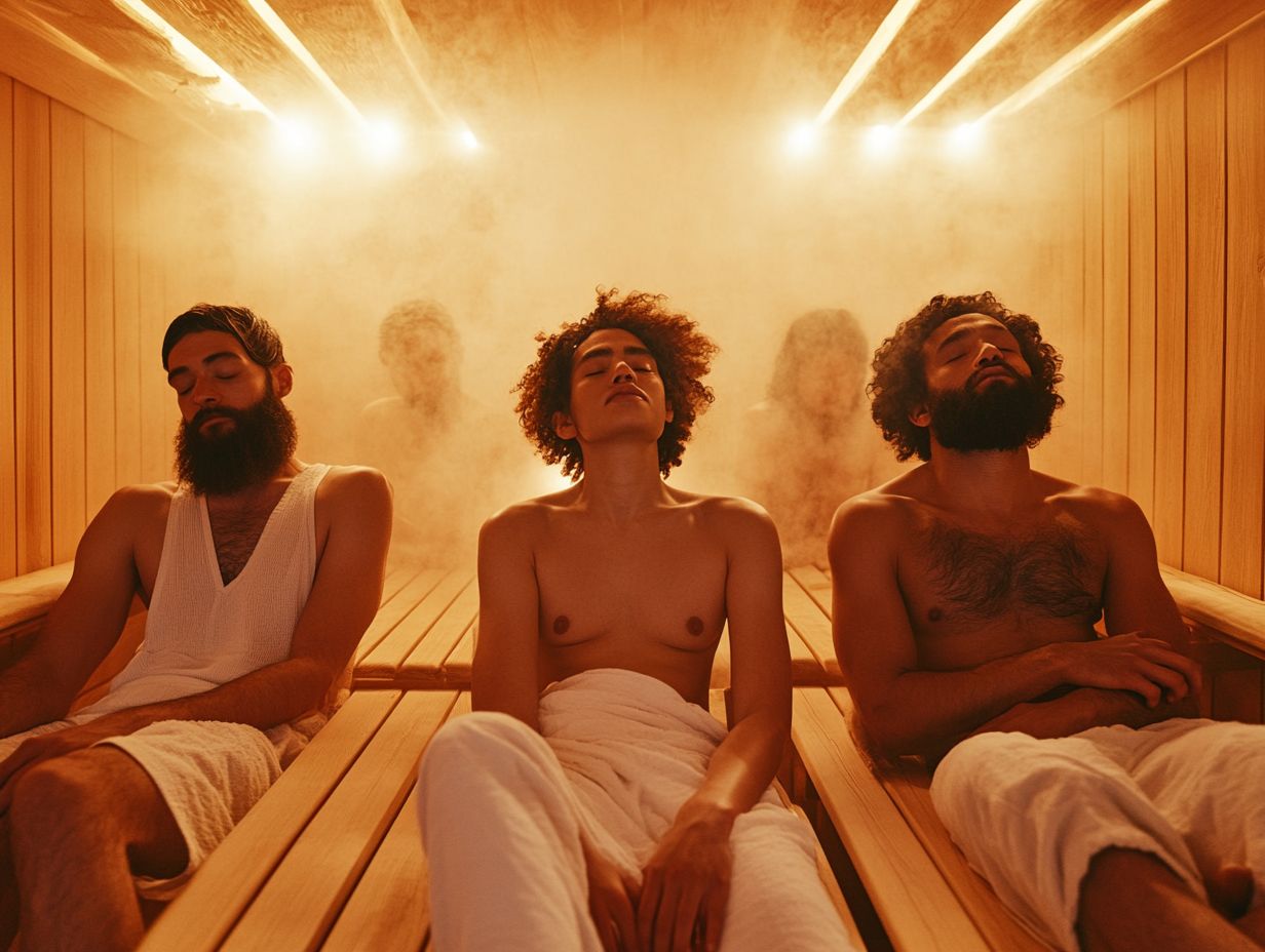 A family enjoying a sauna together