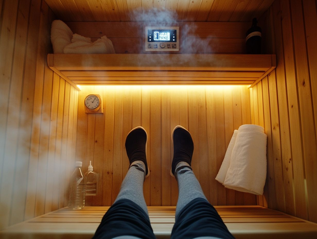 What are the main safety concerns when using a sauna?