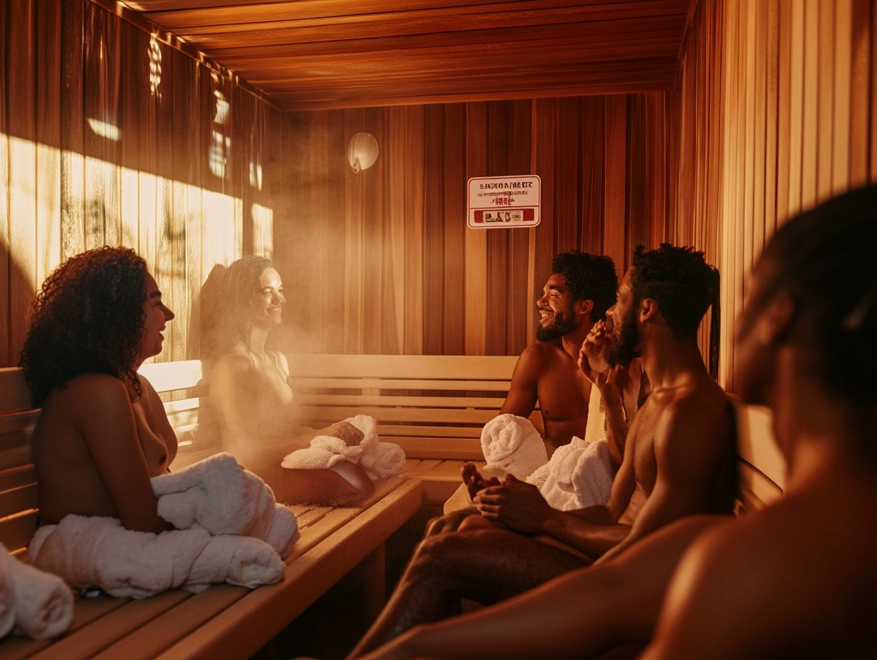 What are some potential risks associated with saunas?