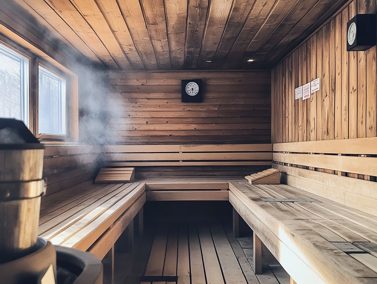 Common causes of sauna accidents infographic