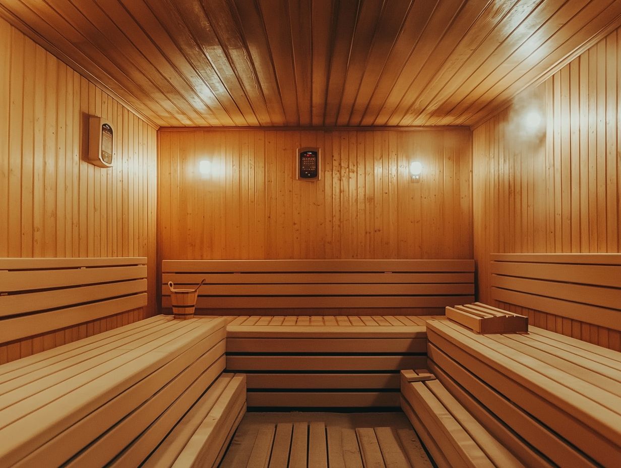 A safe sauna environment with clear signage and supervision for effective safety measures