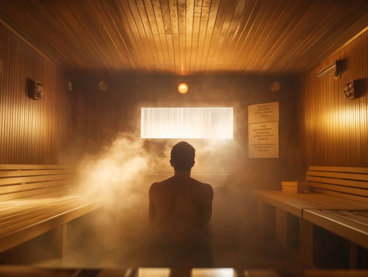 A visual representation of sauna safety myths.