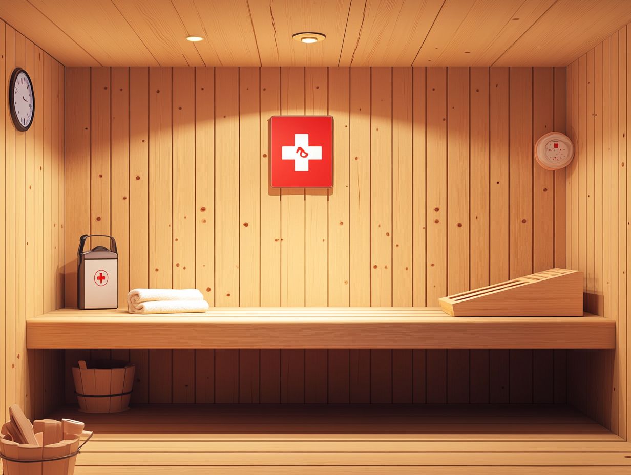 Person relaxing in a sauna for health benefits