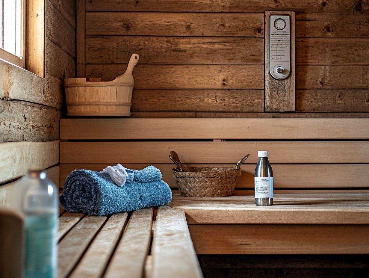 Image showing emergency protocols for sauna safety