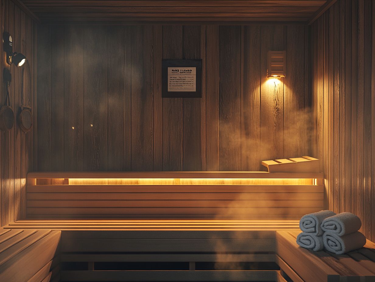 Image depicting best practices for sauna safety